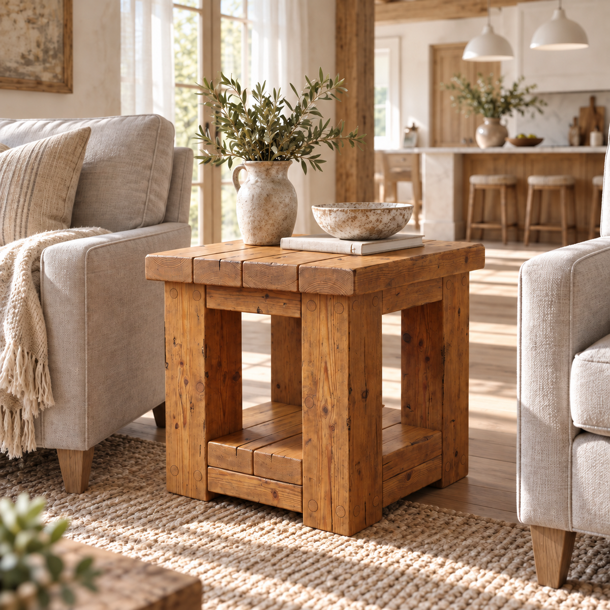 POLO Side Table Solid Wood Coffee Table