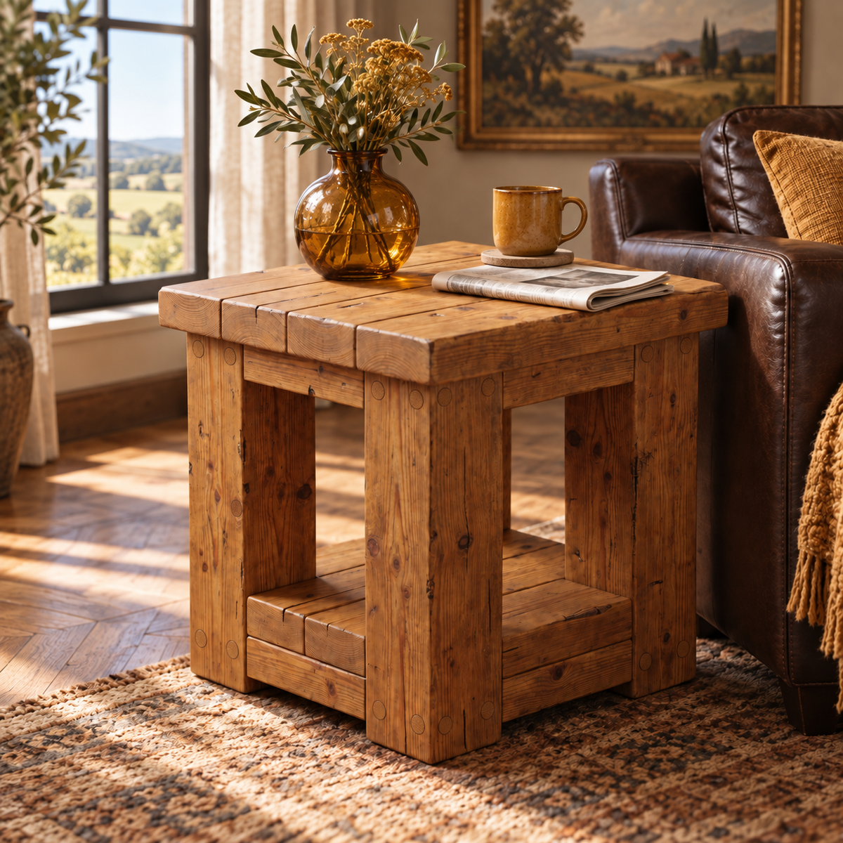 POLO Side Table Solid Wood Coffee Table