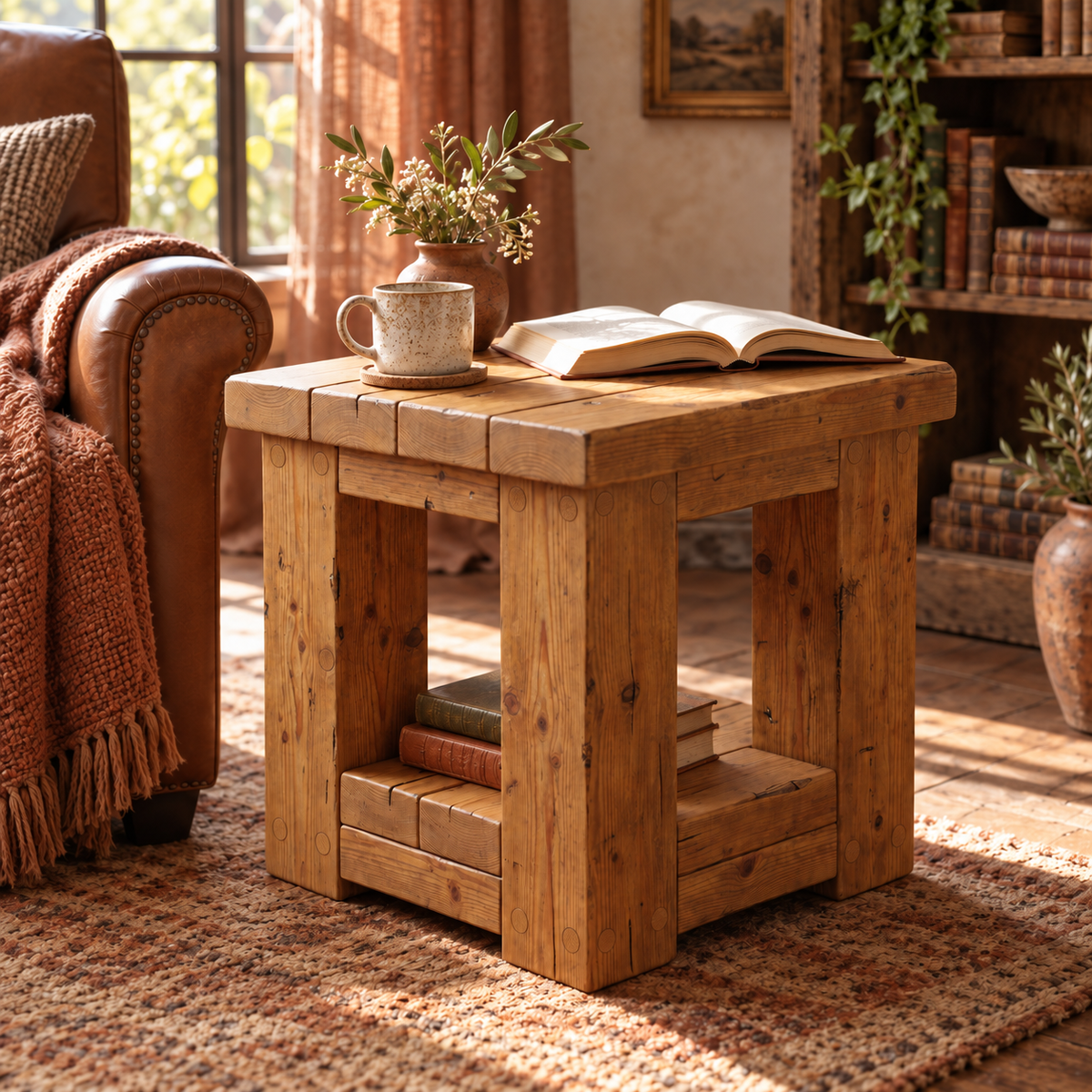 POLO Side Table Solid Wood Coffee Table