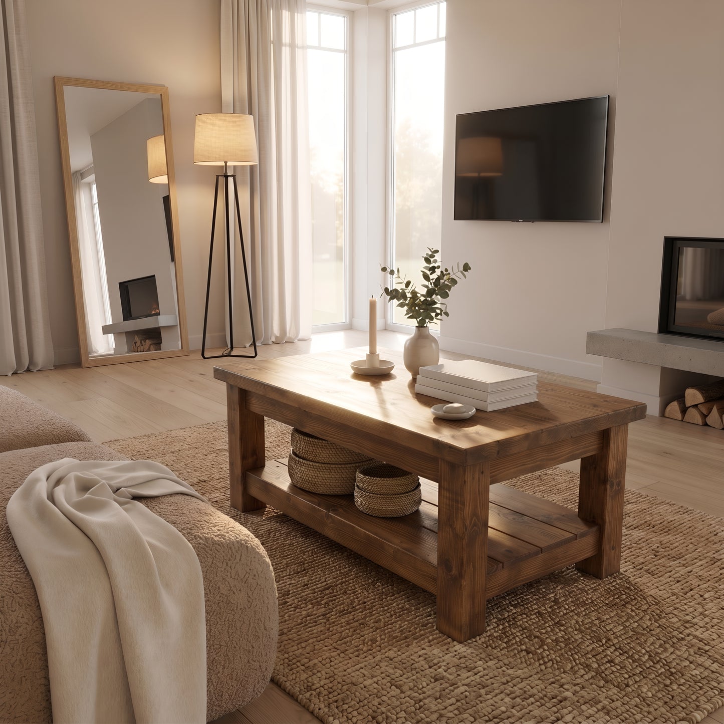 POLO Coffee Table Solid Wood