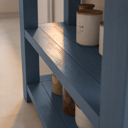 STONEFORD Blue Kitchen Island / Breakfast Bar / Rustic Island