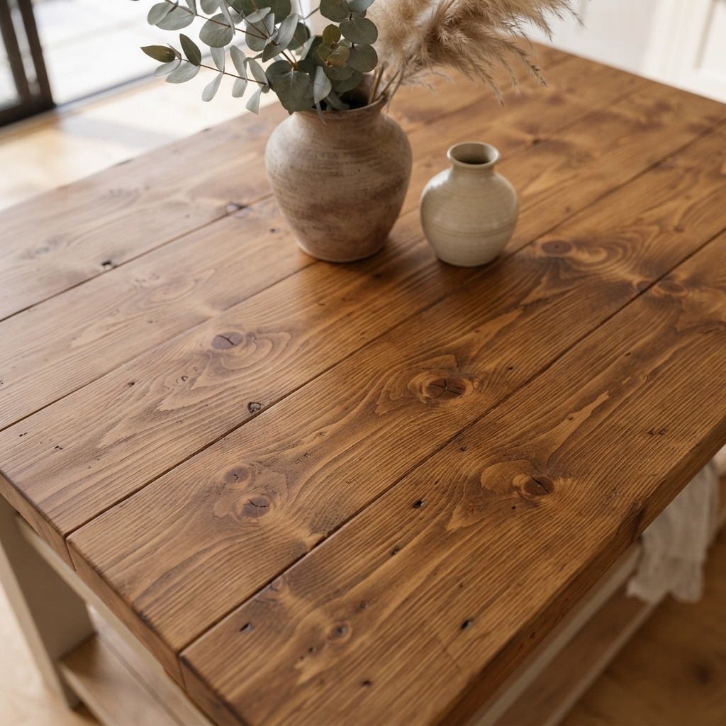 STONEFORD Cashmere Kitchen Island / Breakfast Bar / Rustic Island