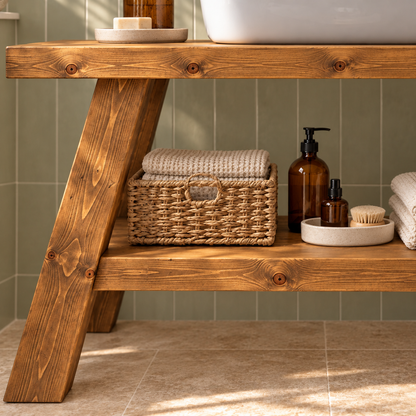 VERA Wooden Vanity and Shelf Storage | Tribe Joinery