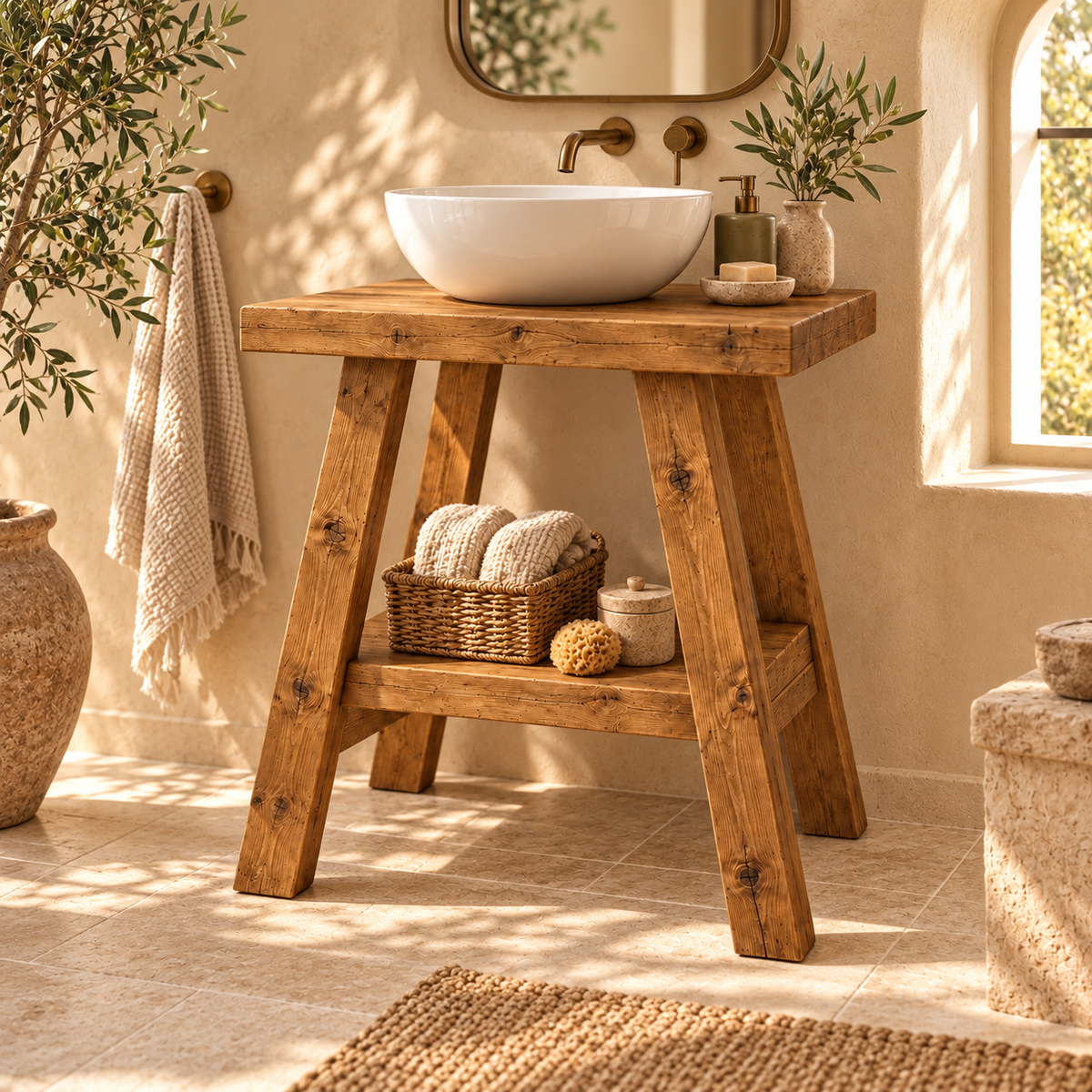 VERA Wooden Vanity and Shelf Storage | Tribe Joinery