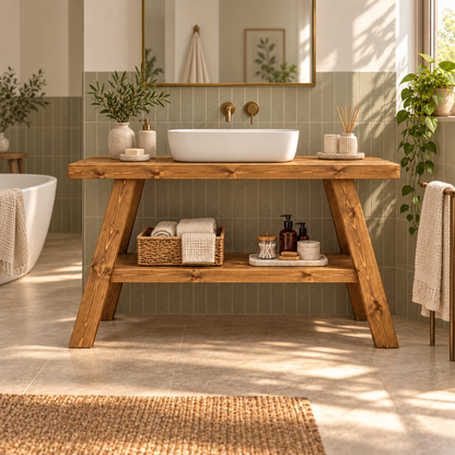 VERA Wooden Vanity and Shelf Storage | Tribe Joinery