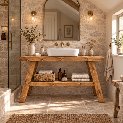 VERA Wooden Vanity and Shelf Storage | Tribe Joinery
