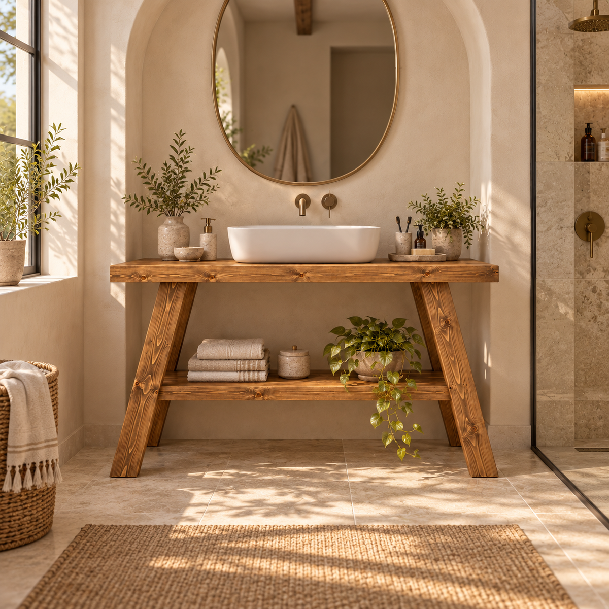 VERA Wooden Vanity and Shelf Storage | Tribe Joinery