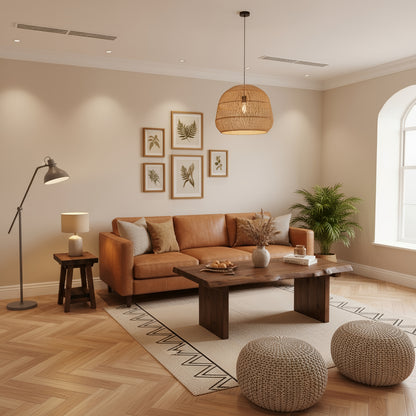 LINA Chunky Live / Waney Edge Coffee Table in Walnut Colour