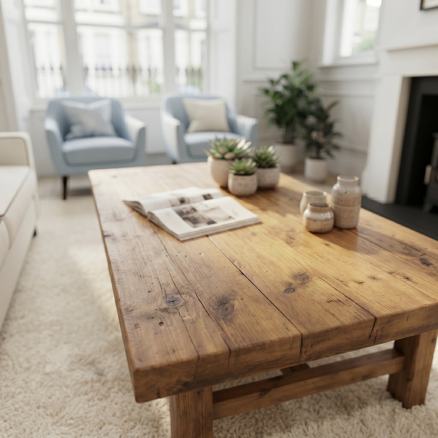 WILDCROFT Coffee Table Solid Wood
