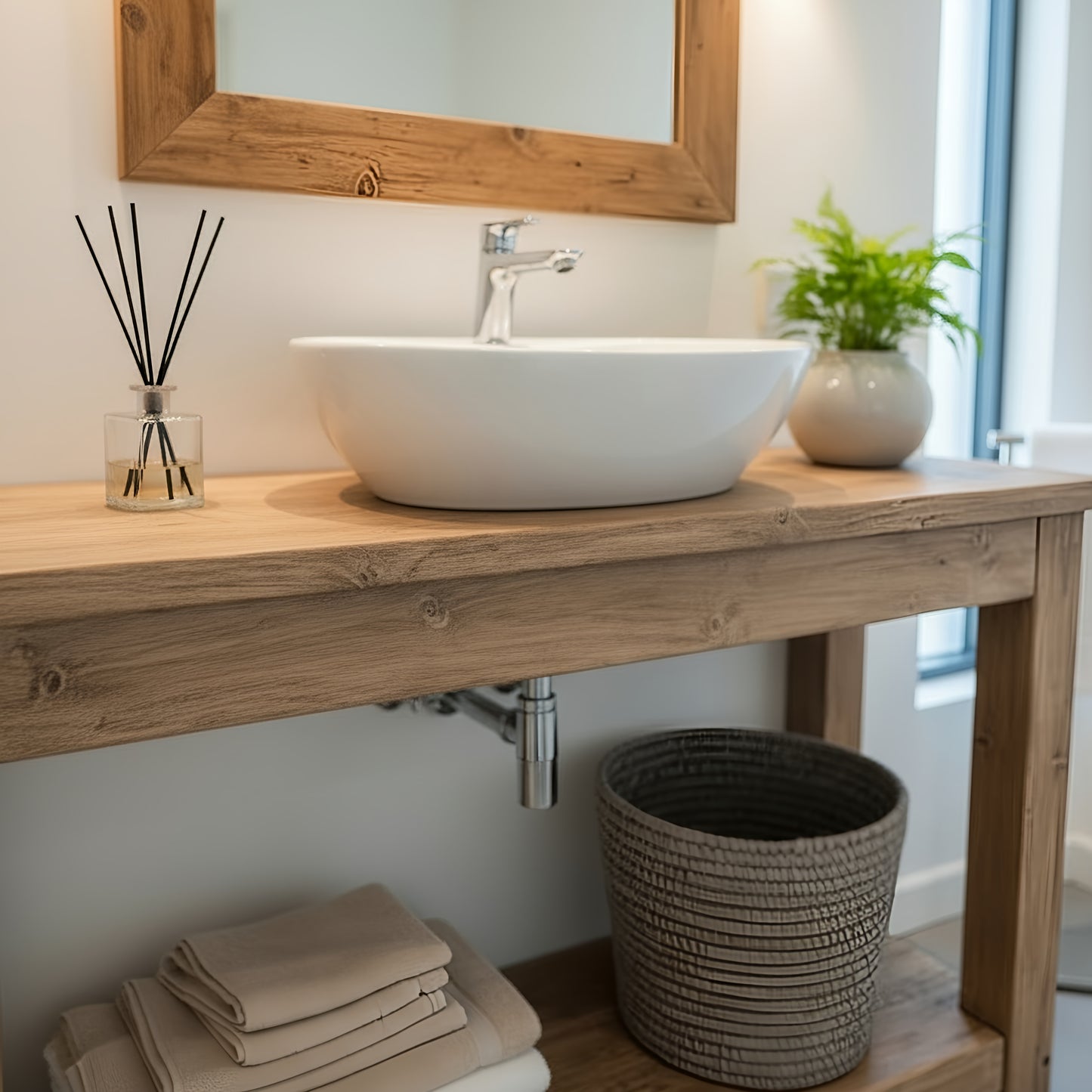POLO Solid Wood Bathroom Vanity