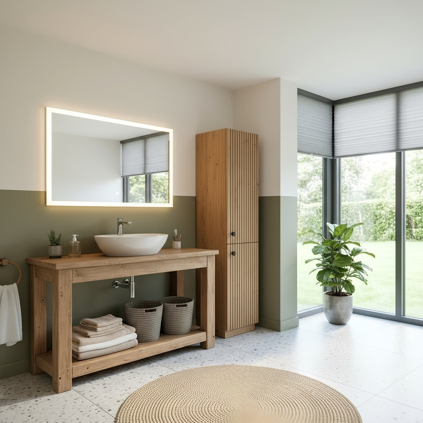 POLO Solid Wood Bathroom Vanity