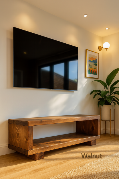 TORIE Solid Wood Chunky TV Unit